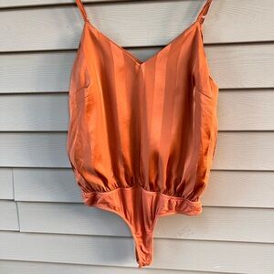 DayTrip Silky Camisole Body Suit | Size Med | Color is Copper